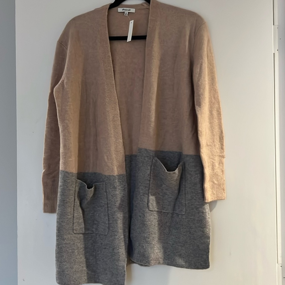 NWT Madewell Ryder colorblocked cardigan